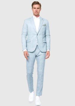 Мужской костюм двойка (голубой) А116