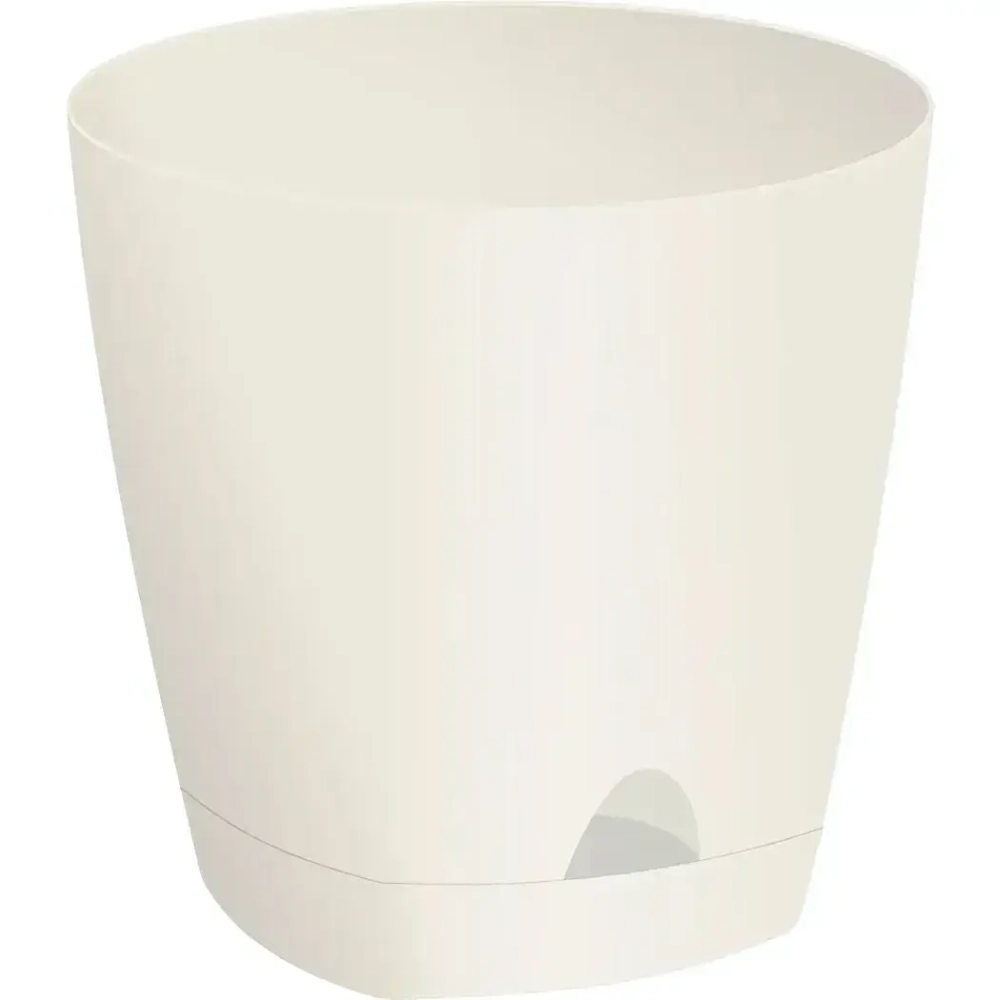 Горшок для цветов AMSTERDAM D 110 с прикорневым поливом 0,65 л Сливочный