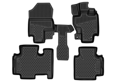 Коврики в салон для HONDA Freed (I) 2008-2016, правый руль не для капитанских сидений, Компактвэн, 4шт., (полиуретан) ELEMENT3D02395210K