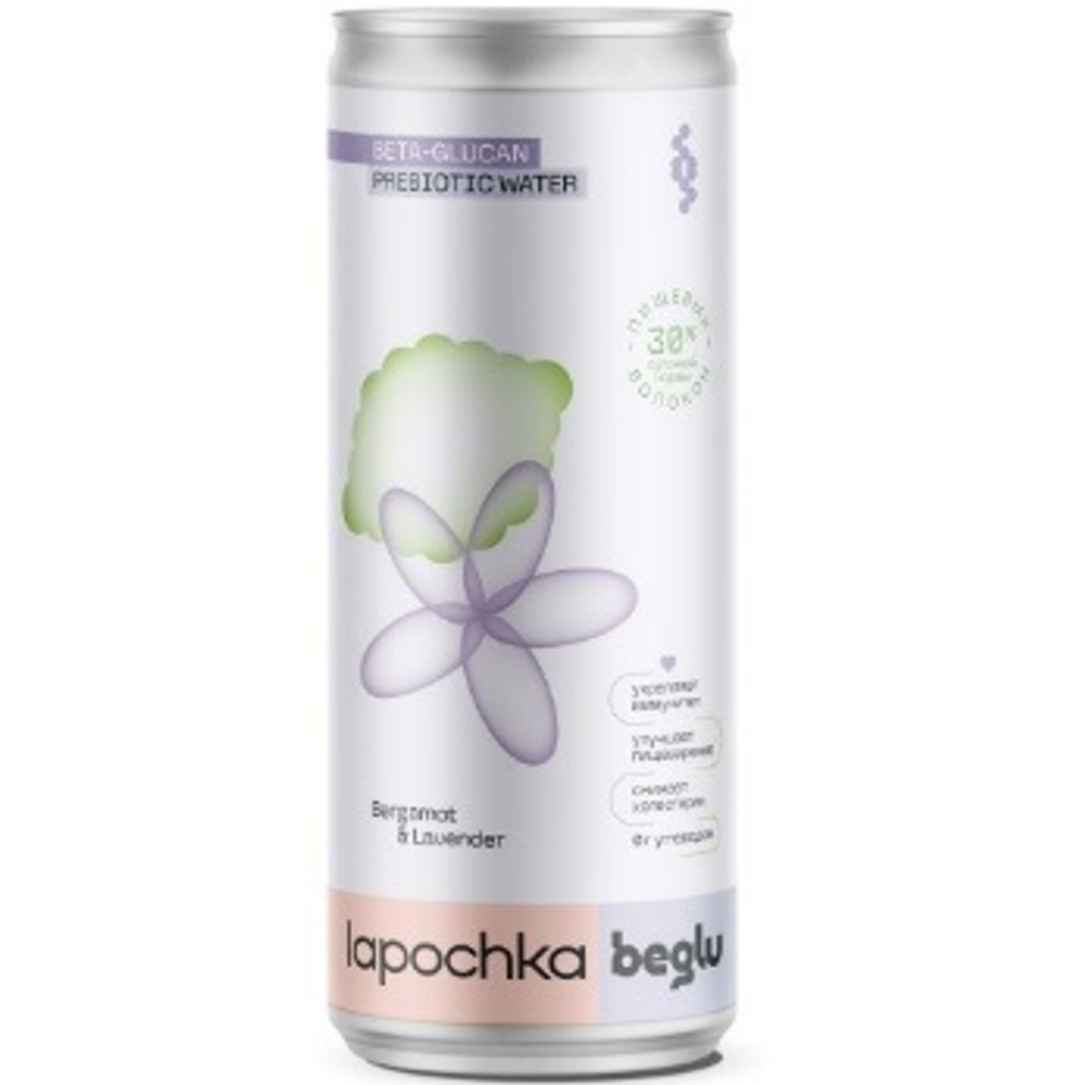 Лимонад с лавандой и бергамотом Lapochka Bergamot & Lavander 0.33 л