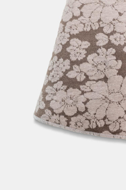 ZARA КОРОТКОЕ ЖАККАРДОВОЕ ПЛАТЬЕ, БЕЖЕВЫЙ