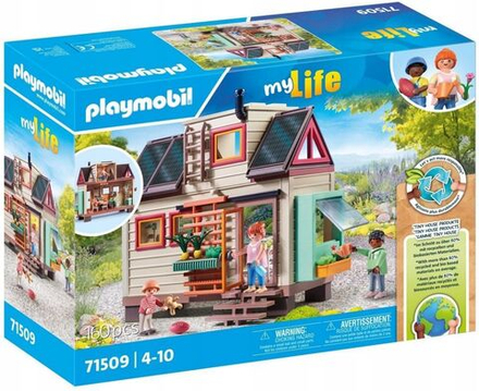 Конструктор Playmobil my Life - Tiny House, семейный дом со множеством аксессуаров, небольшой домик с садом - Плеймобиль 71509