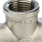 Крестовина STOUT SFT 0031 - 1/2" (для стальных труб, латунь никелированная)