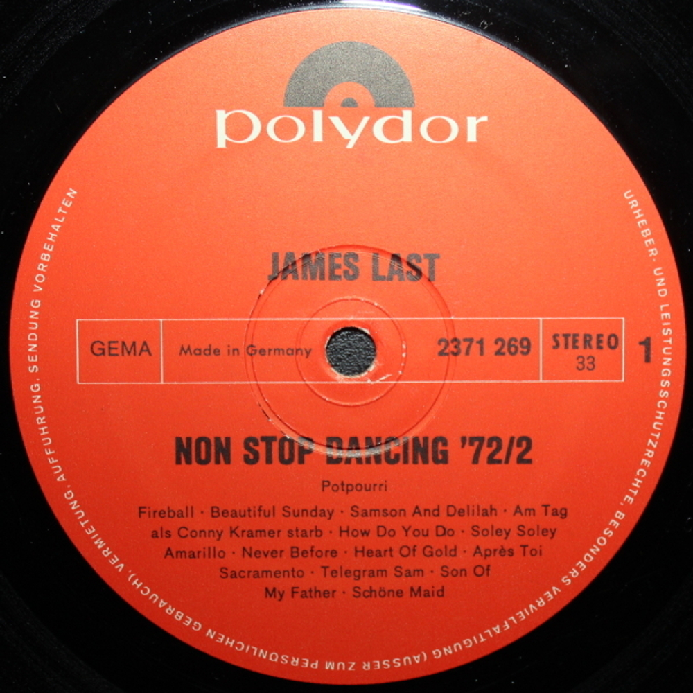 James Last / Non Stop Dancing 1972-2 (LP)