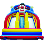 Детский надувной батут-горка "Клоун"