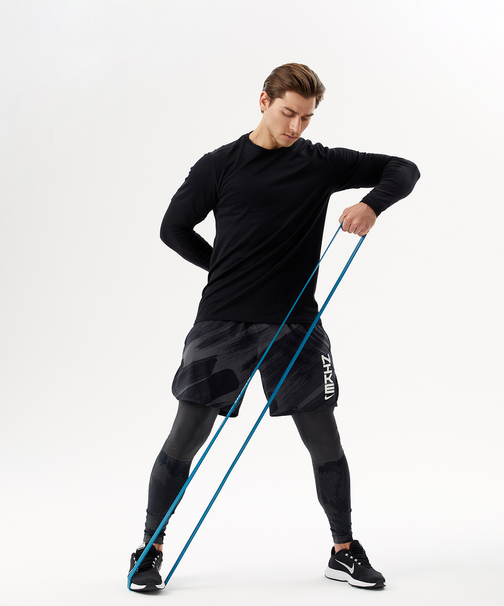 Эспандер ленточный для кросс-тренинга STARFIT ES-803, 11-36 кг, 208х2,9 см, синий