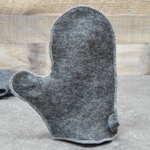 Рукавица для бани серая тм "Бацькина баня"