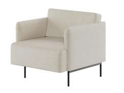 Stenly Диван одноместный STN-1 Romeo 02/Металл Черный 800*840*760