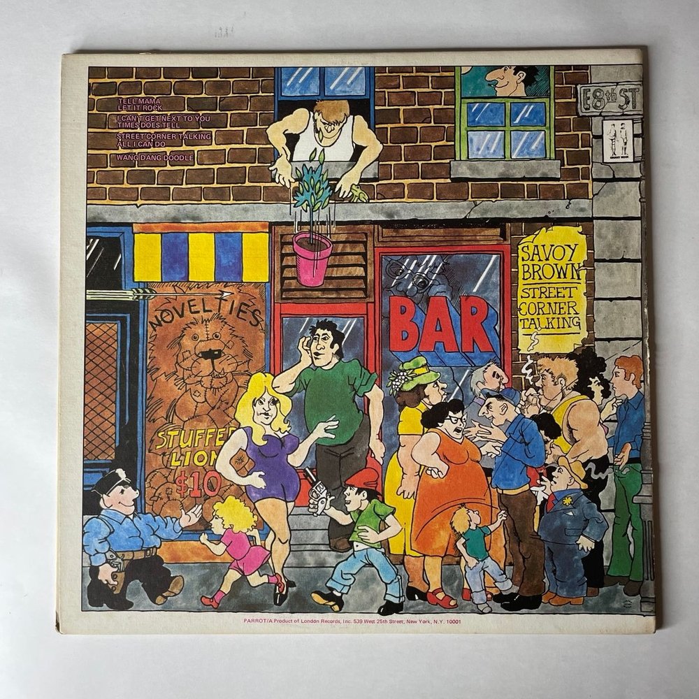 Винтажная виниловая пластинка LP Savoy Brown Street Corner Talking (США 1971)