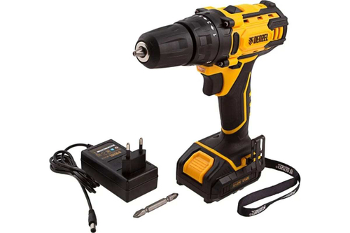 Дрель-шуруповерт 12V Denzel 20Нм, 1хАКБ 2Ач и ЗУ