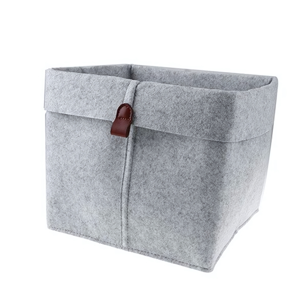 Корзина для хранения "Фетр", Д230 Ш230 В265, серый