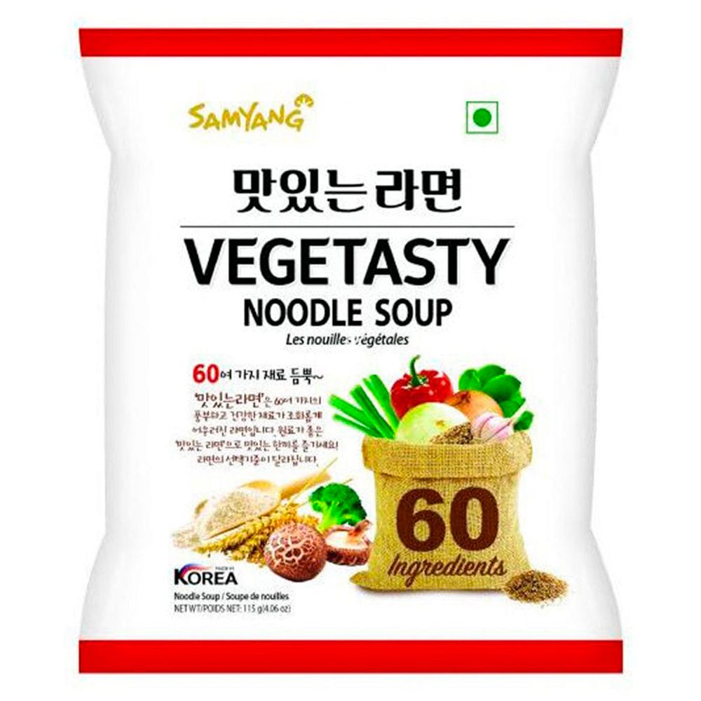 Лапша быстрого приготовления Samyang Vegetasty Noodle Soup, 115 г