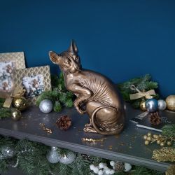 Статуэтка Кошка Преданная Фрейя Бронза