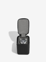 Stackers Сумка для хранения часов Zipped Travel Watch Box, черная