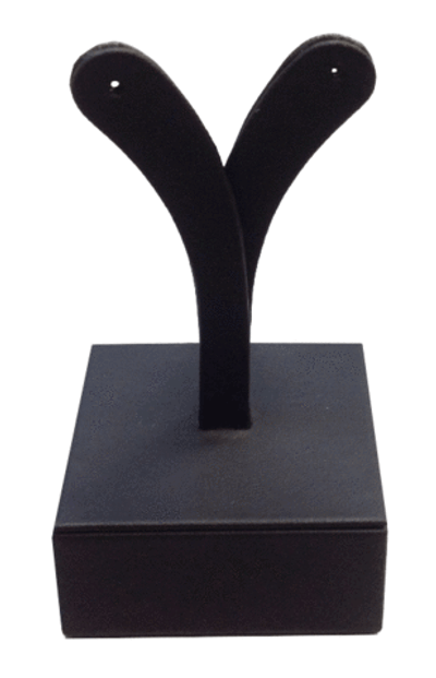 Подставка для серег/ушки/2 отверстия/квадратное основание/Н-90 мм.