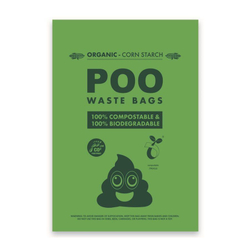 M-PETS Пакеты гигиенические для выгула собак Poo Waste Bags ECO биоразлагаемые, без запаха, 60 шт.