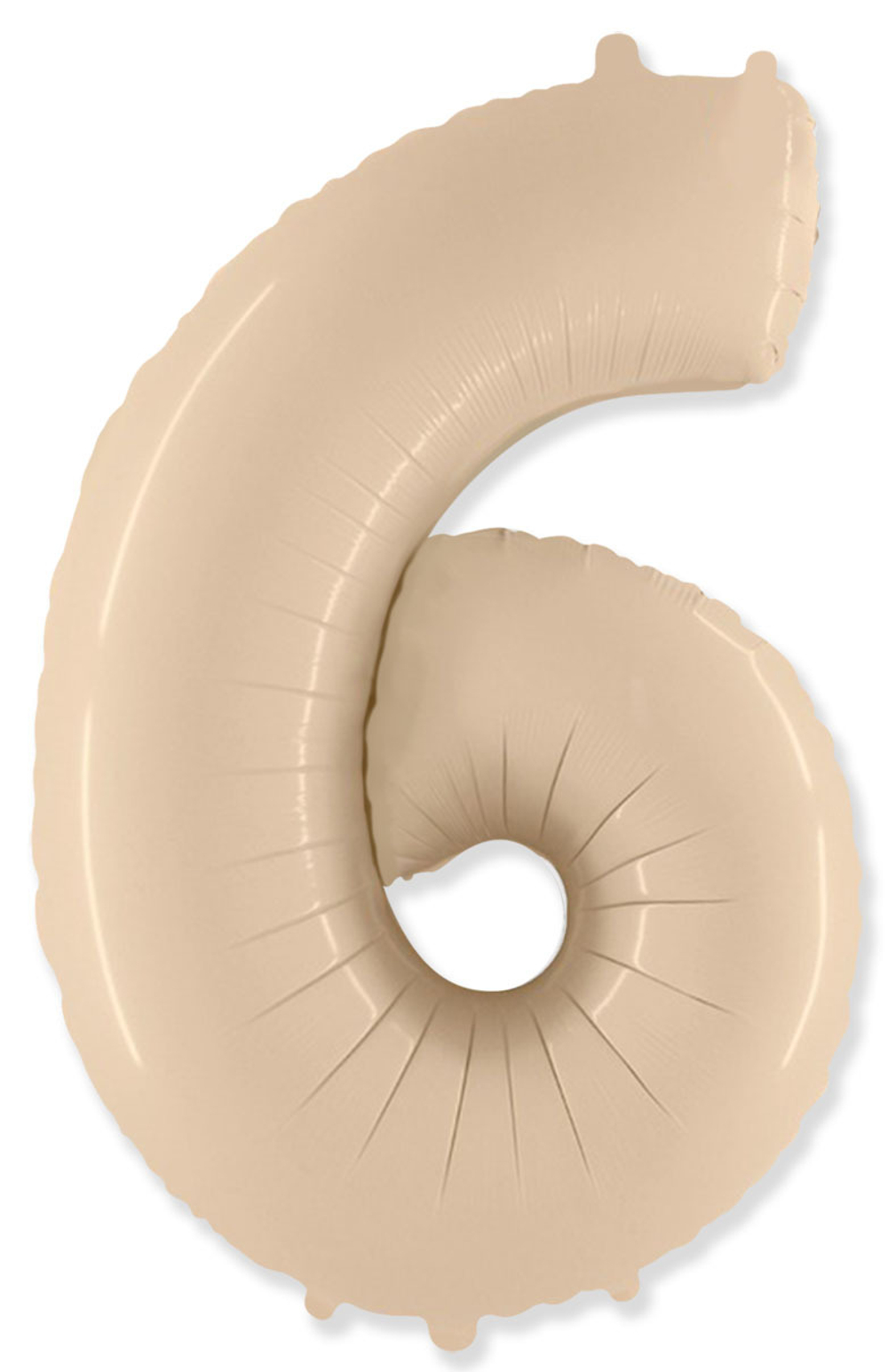 Шар Цифра Кремовая