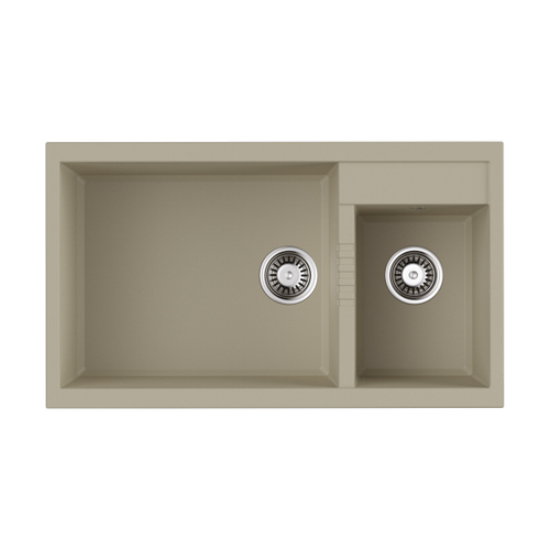 кухонная мойка Omoikiri Tedori 86-2-LB-BE Tetogranit/ваниль