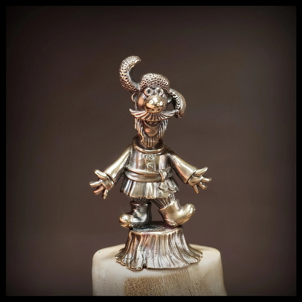 Коллекционная фигурка "Мужичок" , бронза