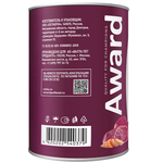 Влажный корм AWARD для взрослых собак паштет из говядины с бататом 400г