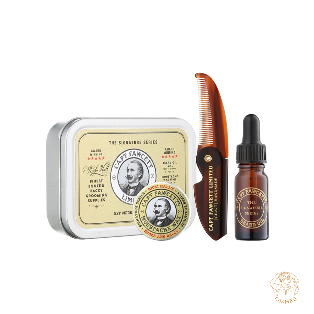 Подарочный набор Captain Fawcett Ricki Hall Booze & Baccy Grooming Survival Kit