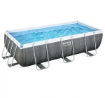 Бассейн каркасный Power Steel прямоугольный 404*201*100 см + 2 аксессуара Bestway (56721)