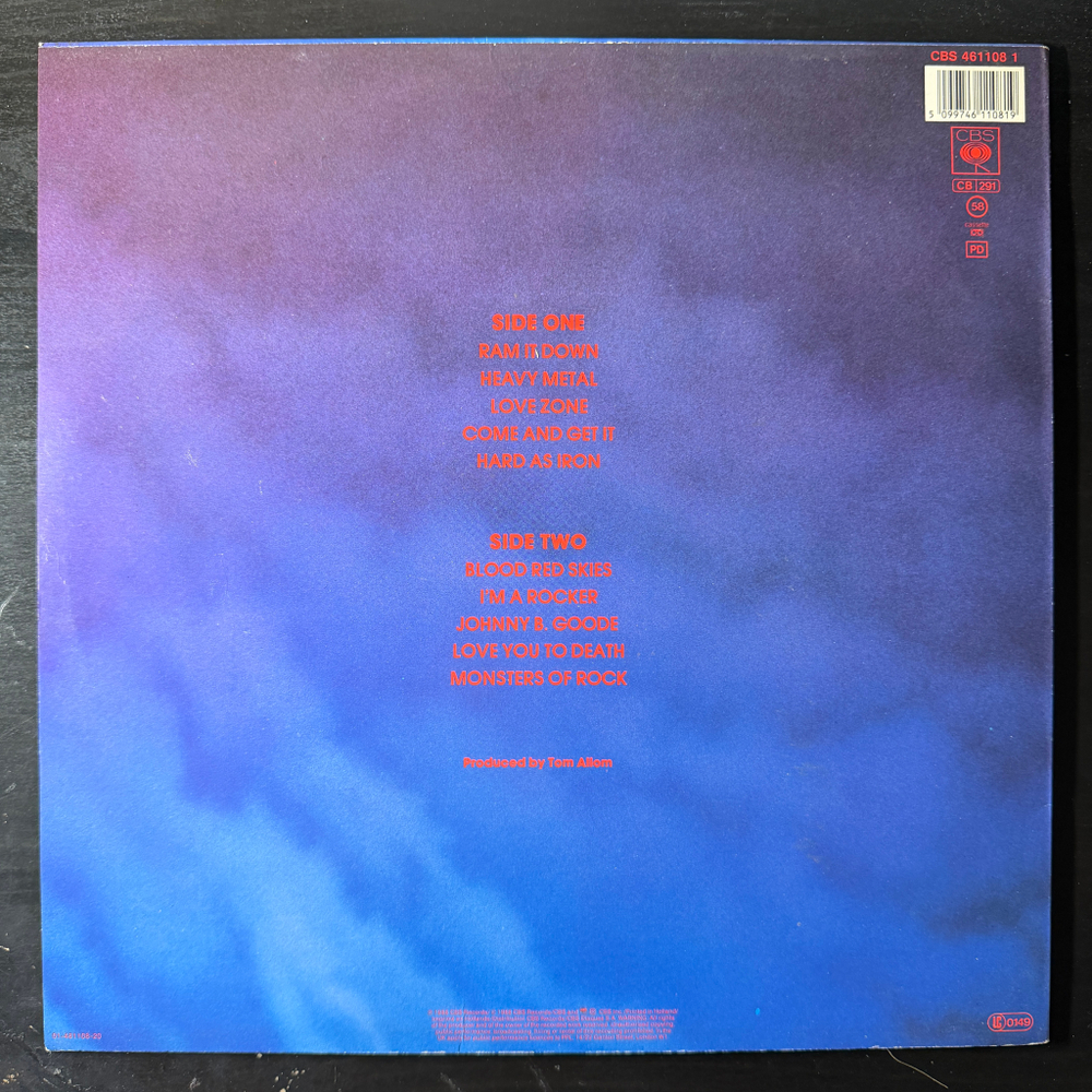 Judas Priest - Ram It Down (Голландия 1988г.)