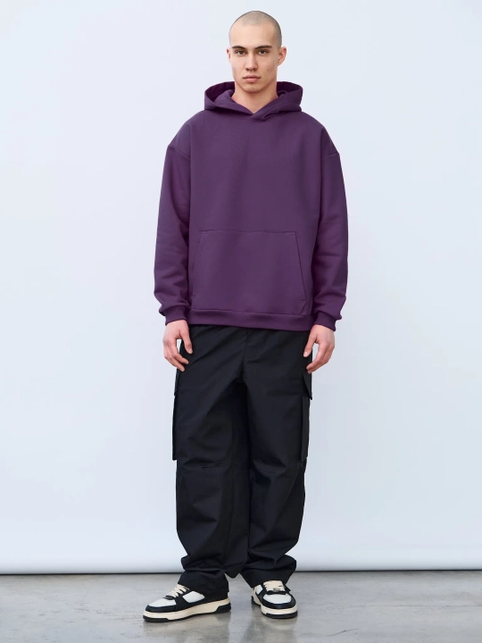 Худи оверсайз без начеса (базиликовый)