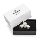 Balmain Hair Couture Заколка-краб для волос белая размер L - Pince white L