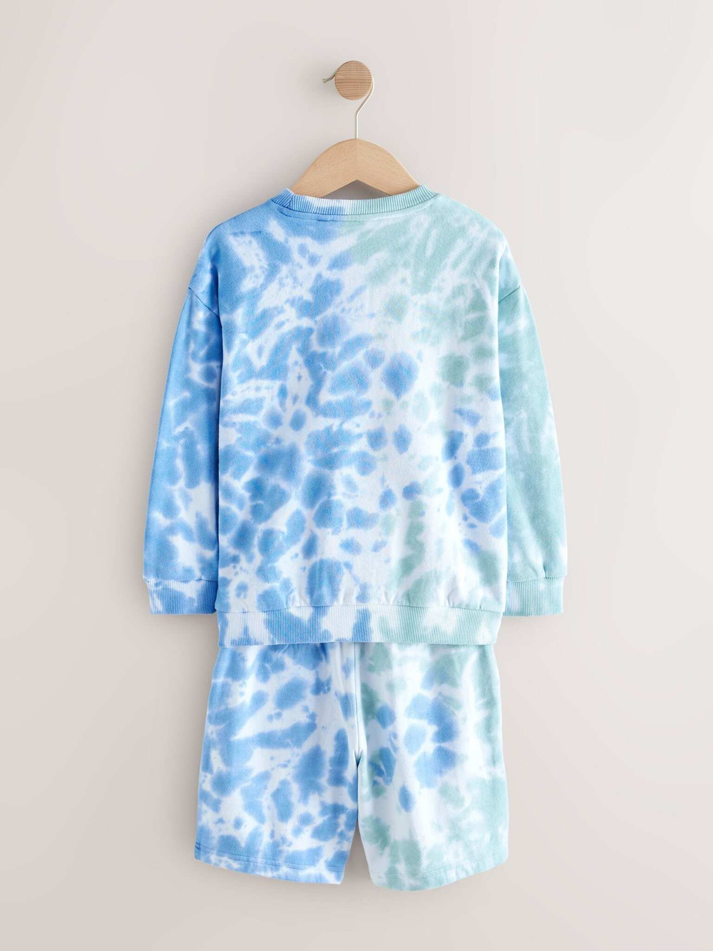 Толстовка и шорты в комплекте для мальчика Next AG5-817, Синий, Салатовый