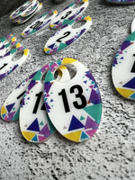 Номерки для гардероба 4х7 см