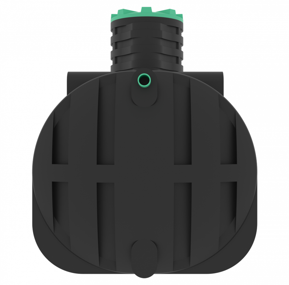 Септик переливной Мультпласт Термит Профи+ 8.5 S 8500 л. горизонтальный / 3500 л. в сутки / 20 чел. / самотечный сброс (3360x1970x2590см;321кг;черный) - арт.555465