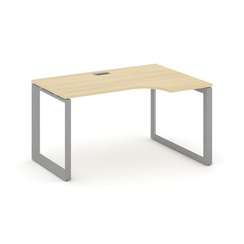 Style Project Стол рабочий эргономичный SN-59O.SPA-021(R) Акация Лорка/Металл Серый/Серебро Заглушка