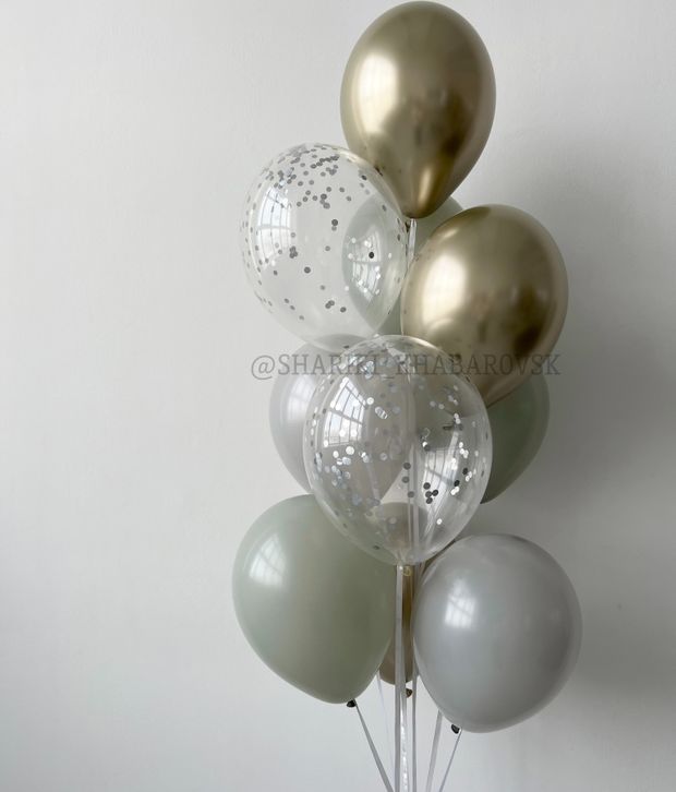 "Дождливое утро" (набор из 10 шаров) №2149