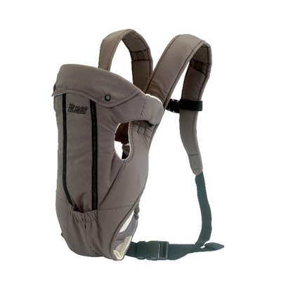 Сумка-кенгуру для новорожденных однотонная с контрастными вставками