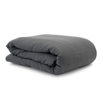 Пододеяльник изо льна темно-серого цвета Essential, 200х200 см