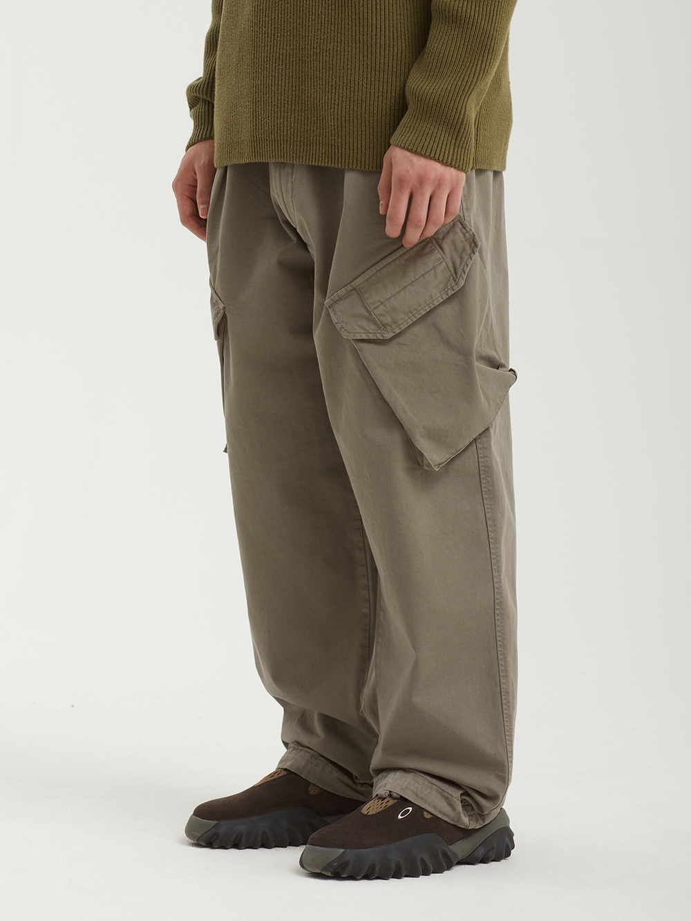 Мужские Брюки In Gabardine Cotton