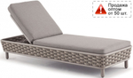 Шезлонг-лежак плетеный с матрасом Tagliamento Leon