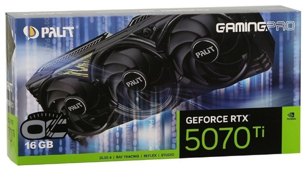 Видеокарта Palit RTX 5070 Ti GamingPro OC NE7507TS19T2-GB2031A 16 Гб