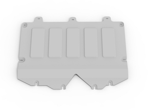 Защита картера Rival для DongFeng Shine Max РКПП FWD 2023-н.в./Aeolus Huge РКПП FWD 2024-н.в., рынок РФ, алюминий 3 мм, с крепежом, штампованная, 333.9308.1