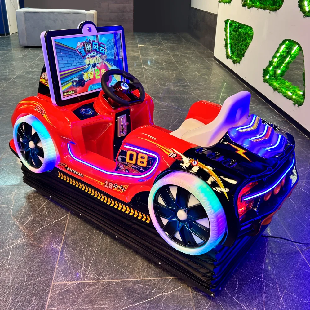 Детский игровой автомат с видео игрой гонки «Формула»