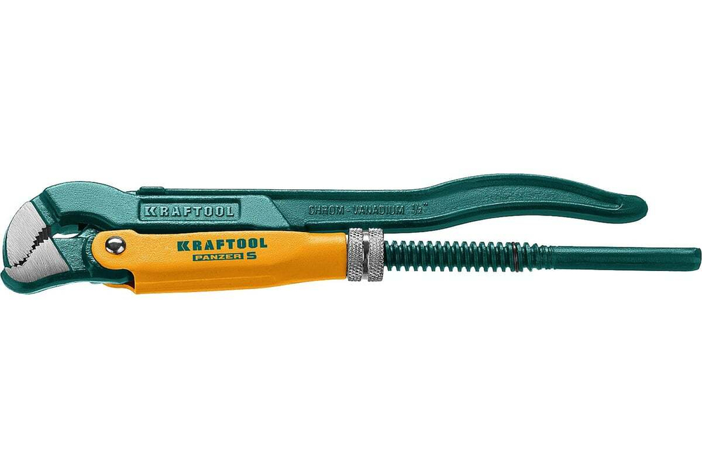 KRAFTOOL  PANZER-S, №0, 1/2", 240 мм, Трубный ключ с изогнутыми губками (2733-05)