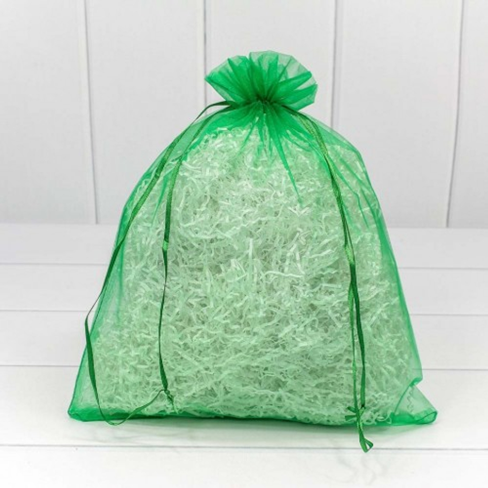 Мешочек 26х32см Органза (Зеленый)