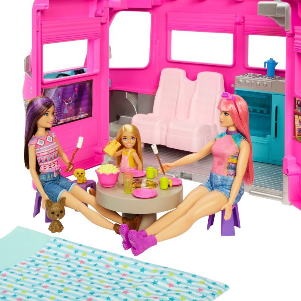 Барби - DreamCamper Dream Camper Set 60 шт. HCD46