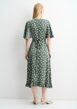 Платье Тюлип хаки в горох