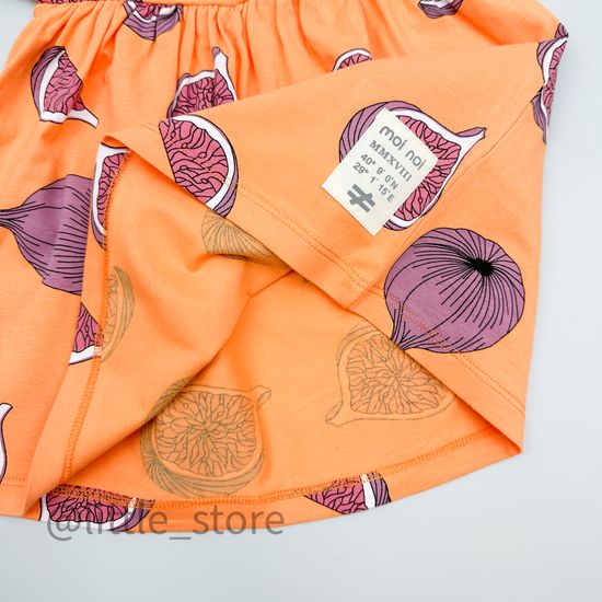 Платье хлопковое "Moi Noi" Инжир на оранжевом