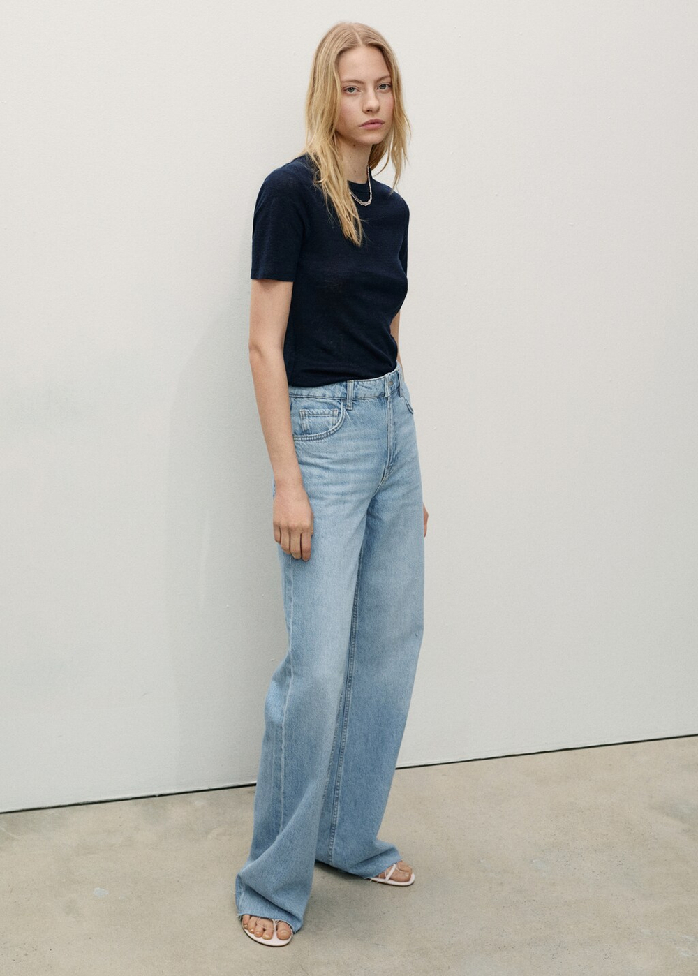 Джинсы Danila с широкими штанинами и высокой посадкой