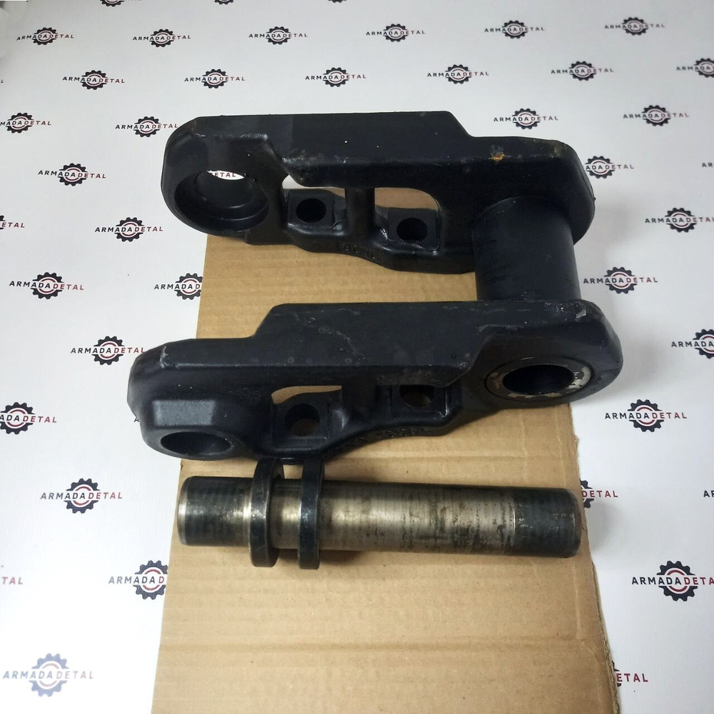 Звено цепи экскаватора и палец JCB