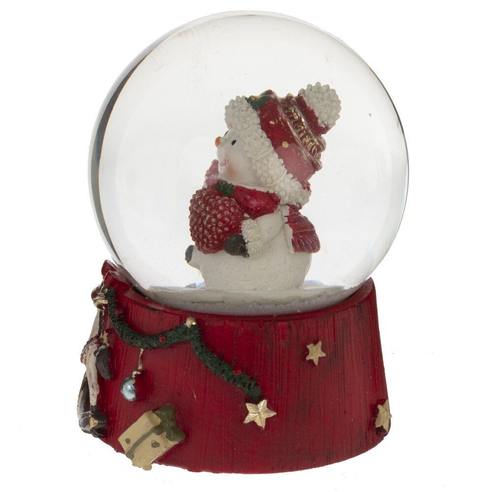 GAEM Фигурка декоративная "Снеговик" в стекл шаре, L6,5 W6,5 H8,5 см, 2в.