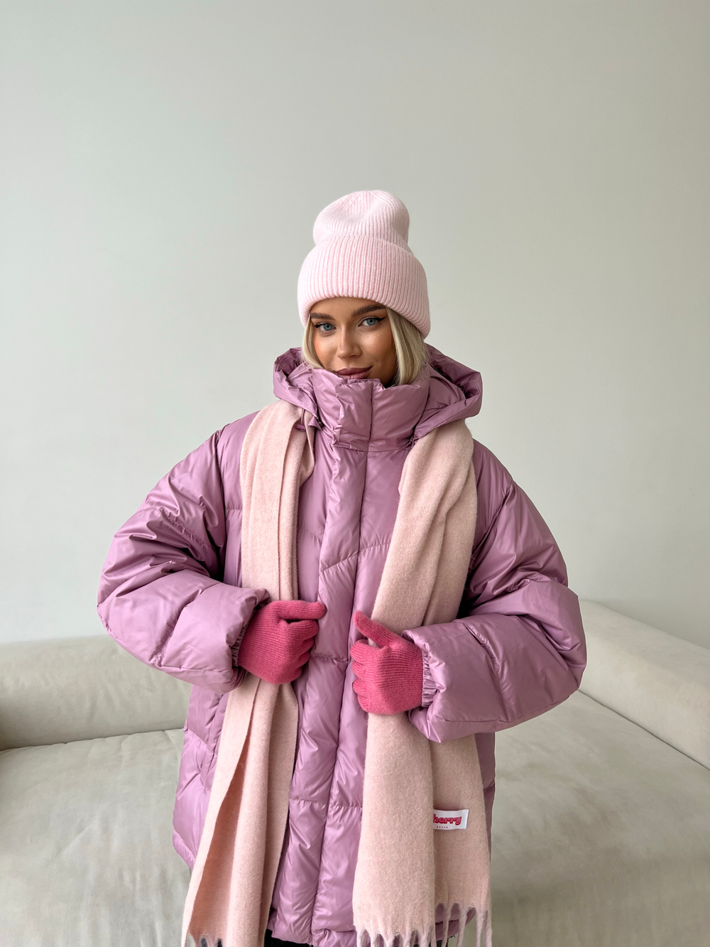 Пуховик Marshmallow розовый